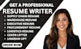 write ats supply chain, warehouse, procurement, logistics and executive resume