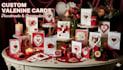 create custom valentines day cards and couple illustration