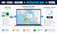 create custom interactive maps, heatmaps and gis visualizations