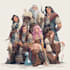 make fantasy dnd party oc characte game art