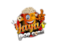 do a modern popcorn logo