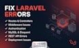 fix laravel bugs, PHP errors, API and backend issues