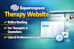 create a squarespace therapy and counseling booking website
