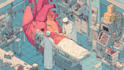 draw a surgical procedure or anatomical illustration