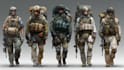 draw detailed military characters for you