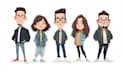 draw artistic cartoon caricatures