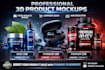 design 3d products mockup, products rendering, 3d modelling, packaging mockup