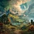 digitally paint fantasy landscape