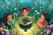 design 3d children book illustration, book illustration,