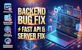 fix backend, nodejs, API bugs and server errors fast