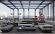 redesign rooftop lounge,outdoor seating design, hotel exterior rendering,cgi bar