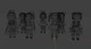 create low poly, chibi models in my style