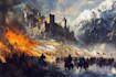 do fantasy background and landscape