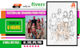 create custom couple line drawing from photo