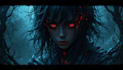 create dark art illustration