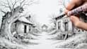 draw black and white illustrations