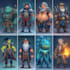 design 2d game art characters creatures environment icons