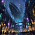 design cyberpunk futuristic city illustration