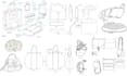 design professional handbag backpack luggage wallets  tech packs with  drawings
