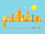 draw simple flat illustration