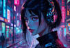 draw you a cyberpunk illustration portrait