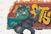 draw cool cartoon character, graffiti character