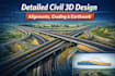 autodesk civil 3d, road alignment, profile design
