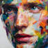 paint expressive colorful abstract portraits