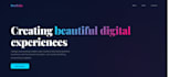 design a modern, responsive personal one page website