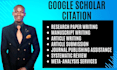 google scholar article writing submission increase citation journal publication