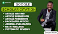 do google scholar article writing increase citation journal publication scopus