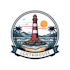 design travel, summer holidays, and beach enjoying logo