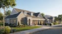 develop residential estate aerial,gated community,master plan,driveway rendering