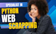 code python programming projects automation script and task data web scraping