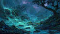 digitally paint fantasy landscape