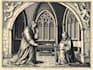 do a medieval woodcut gothic etching illustration