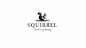 design awesome squirrel logo with express delivery