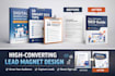 create a high converting lead magnet, ebook,  checklist, book design, kdp book