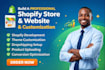 build a spain  germany italy shopify store, shopify website design,
