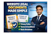 draft a privacy policy and terms for your website