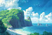 draw a game art illustration environment background