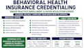 do behavioral health insurance credentialing and group practice enrollment