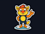 create a mascot premium education learning logo design