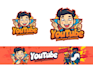 create youtube channel logo and banner art