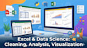 clean, analyze, and visualize your data using python, r