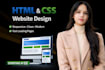 design a modern responsive website using HTML CSS bootstrap