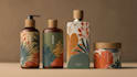 design modern cosmetic label design packaging