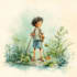 create watercolor illustrations for KDP children book