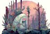 draw a fantasy illustration in a definite style