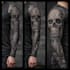design hand drawn custom full sleeve tattoo design